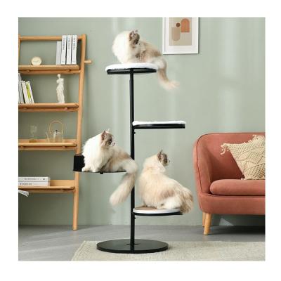 China Amazon Viable Hot Selling 4 Tier Stable Cat Tree House for Cat Kitty Play Activity House for sale