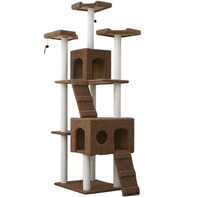 China Wholesale Cat Toys Climbing Frame Large Cat Tree Cat Tower Pet Supplies Viable Factory for sale