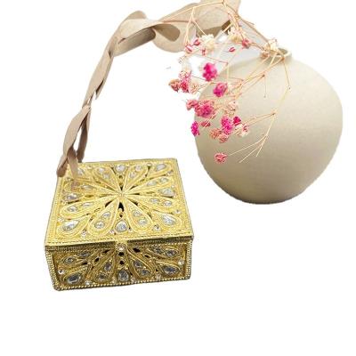 China 2023 Global Hot Selling Gold Alloy Metal Jewelry Box High-end Luxury High-end Table Ornaments Home Decor for sale