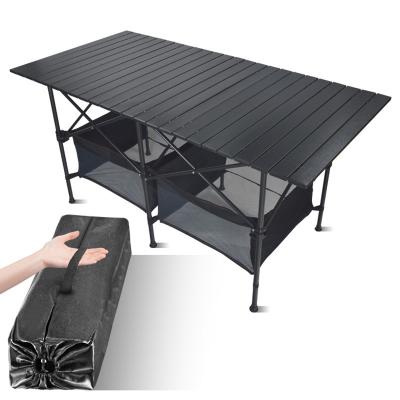 China Modern Office Furniture Picnic Rectangle Aluminum Portable Outdoor Folding Table for sale