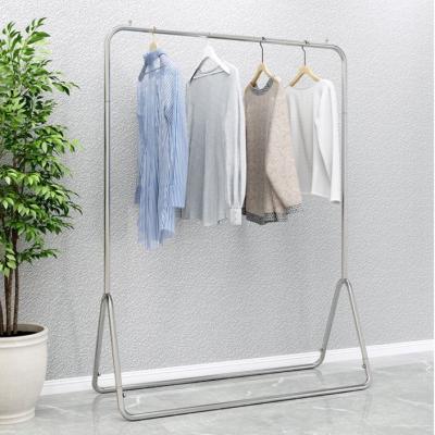 China (Height) Adjustable Easy Assemble Floor Standing Clothes Display Rack Mobile Hanging Clothing Garment Storage Shelf Rack for sale