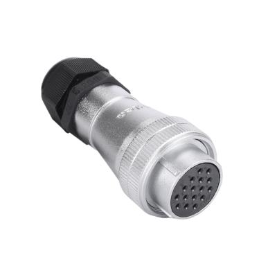 China WS28KTK Metal Connector Automotive Aviation Female Socket 2 3 4 5 7 8 9 10 12 16 17 20 24 26 Core Round Receptacles for sale