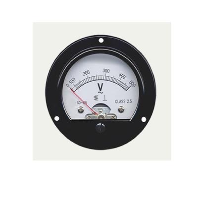 China Round SO-65 Moving Coil DC Voltmeter analog amp current panel meter for sale