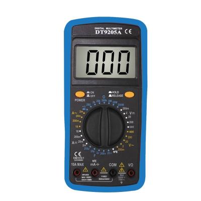 China Digital Display DT9205A dt 9205a digital folding head multimeter for sale