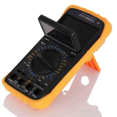 China DT9205A Handheld Digital Multimeter 186x 86x 33mm 0-20A 0-1000V for sale