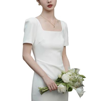 China Anti-Static Wholesale OEM 2023 New Arrival Wedding Bridal Gown Glow in The Dark  White Women Light up Luminous Glowing Wedding Dress for sale