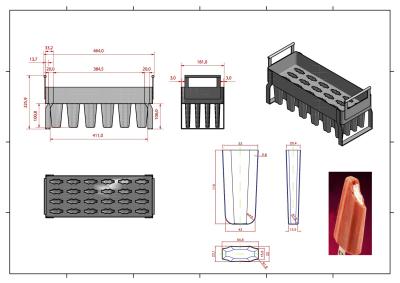 China manual ice lolly mould set ice creammolds popsicle molds tray basket stainless steel for sale