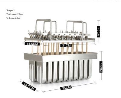 China Stainless ice lolly molds tray freezer use only 5 different size for you to select for sale