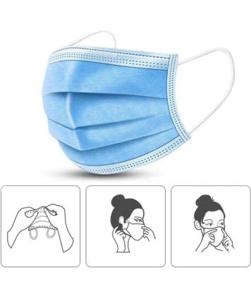 China Disposable 3Ply Face Mask Protective Mask CE approved Mouth masks FDA For Daily Protection for sale