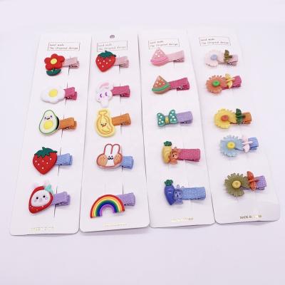 China Cute Girls Hairpins Princess 5pcs/set Fashion Children Hair Accessories Sets Hair Clip Sets For Children for sale