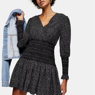 China Latest Design Fashion Anti-Wrinkle Drop Long Sleeve Women Dresses Lady Casual Women Clothing for sale