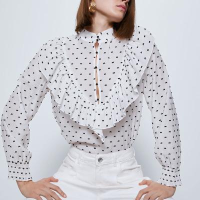 China Viable Factory Wholesale Collar Tops Big And Soft High Quality Blouses Shirts For Women Blouses for sale