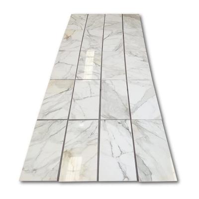 China Modern High Quality Calacatta Gold Outlet Factory Calacatta White Marble Tile And Slabs for sale