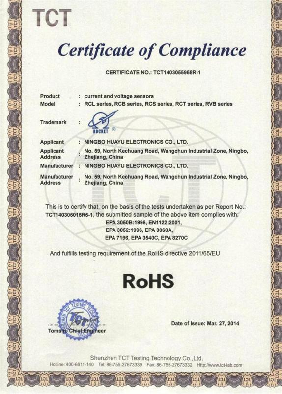 RoHS - Ningbo Huayu Electronics Co., Ltd.