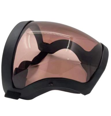 China Anti-fog spot breathable border PC transparent face shield, anti-impact riding dental full face protective shield for sale