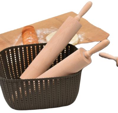 China Sustainable Wood Rolling Pin Home Kitchen Baking Tools Dumplings Pi Hemu Noodle Rolling Stick for sale