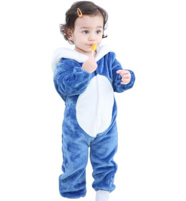 China Lovely Children's Animal One Piece Romper Baby Plus Size Baby Flannel Romper for sale