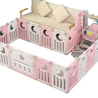 China Durable Carpet Toddler Kids Game Play House Folding Fence Baby Folding Barrier for sale