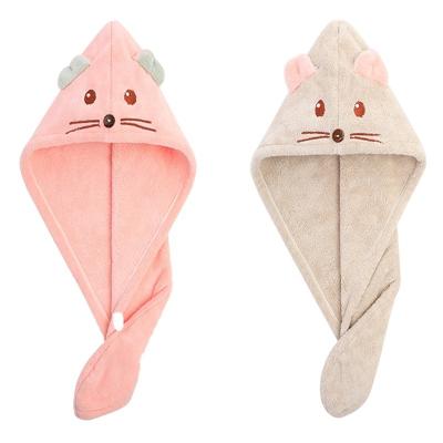 China Factory Price Wholesale QUICK DRY Customized High Quality Kids Hair Wrap Towel Turban Microfiber Soft Dry Hair Towel for sale