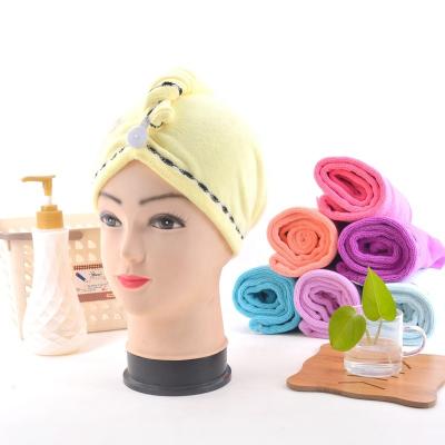 China Factory Price Wholesale Customized QUICK DRY Dry ​​Hair Microfiber Turban Sustainable Hair Towel Soft Quick Drying Towel for sale