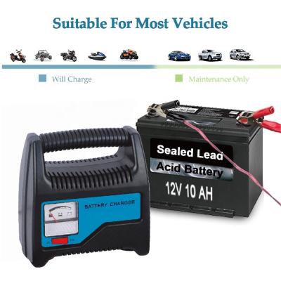 China Popular Automatic Voltage Monitoring Charger Acid Lead Battery Charger 12V 4A 6A 8A Car Battery Charger for sale