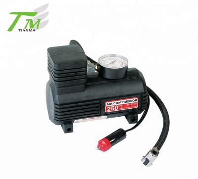 China Portable ABS Chinese 250PSI Mini Car Tire Inflator Vehicle Tool Compressor Car 12V Air Tire Inflator for sale