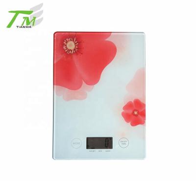 China With Tray Colorful Scale or Picture Printed Kitchen Scale Platform Kitchen Food Scale for sale