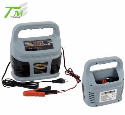 China ABS 12V&24V Portable 2 in 1 4A&8A Lead Acid Battery Car Digital Battery Charger Intelligent Smart Battery Charger for sale