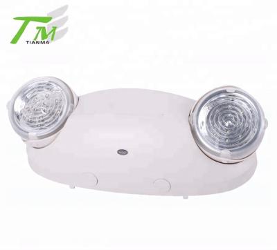 China Portable (with handle) and wall mount two head safety emergency light LED emergency exit lamp fire resistant bulb for sale