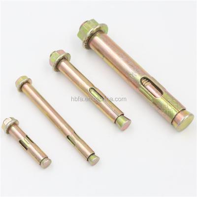 China Yellow Steel Carbon Steel Zinc Eye Hook Bolt Sleeve Anchors Expansion Wall Anchors for sale