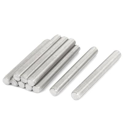 China Steel Grade 4.8 Wholesale Carbon Steel Galvanized Metric Wire Rod Fully DIN975 for sale