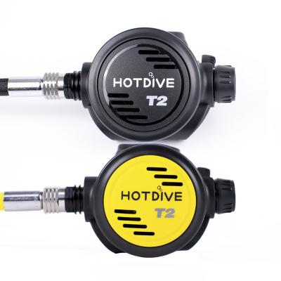 China Supply Wholesale Scuba Dive Regulator Black /Yellow Adjustable Second Stage Regulator for sale