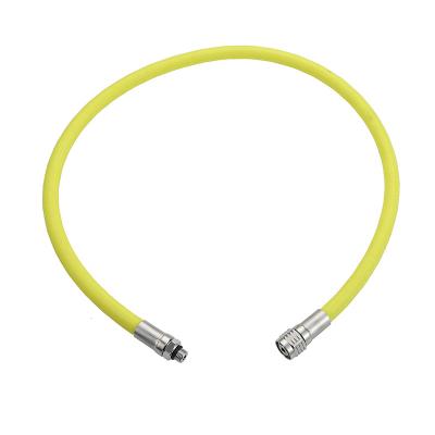 China Low Pressure Hose Best Quality SCUBA Braided Hose Low Pressure Flexible Hose Diving Yellow for sale