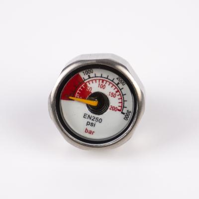 China 2 Port High Pressure & 5 low pressure ports; LP Ports Swivel Factory Supply Direct Air Diving Depth Mini Pressure Gauge for sale