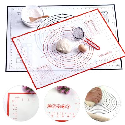 China Durable Safe Viable Mat Silicone Baking Mat Cookie Pad Rolling Dough Mat Baking Gadget Cake Bakeware Food Grade Silicone Pastry for sale