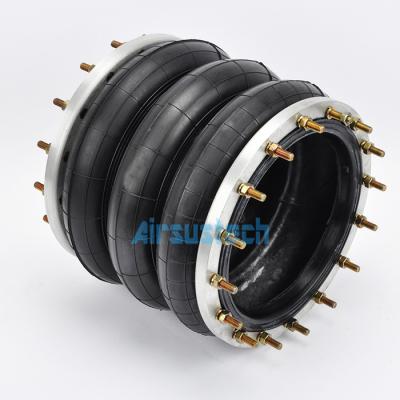 China Torpress 322 89413 87987  Air Spring Triple Convoluted Rubber Air Bag With F2 Flange Connection for sale