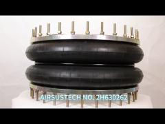 Firestone Rubber Air Spring W01-358-7772 Pneumatic Air Bellow Aluminum Bead Rings