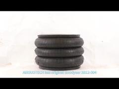 Triangle Rubber Bellow 6334 4430 Triple Convoluted Air Spring Contitech FT 330-29