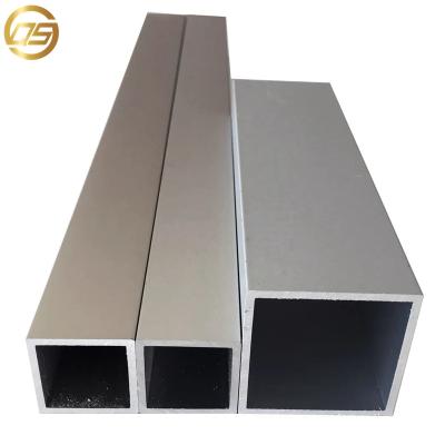 China Industrial Profile 6063 6061 Aluminum Alloy Tube Square Cavity Tube Rectangular Aluminum Tube Square Flat for sale