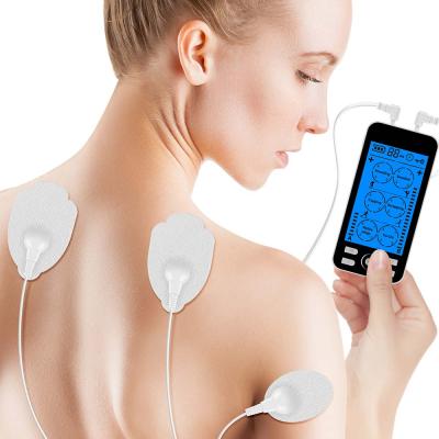 China Wholesale Digital 24 Physiotherapy Phone Screen Wholesale White/Blue Light (Back) Ten Modes Ten Unit Machine Two Way Pulse Massager for sale