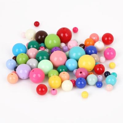 China Red Orange Green Yellow Black White Plastic Acrylic Beads Bulk Shapes Blue Purple Pink Mix Wholesale Jewelry Stain for sale