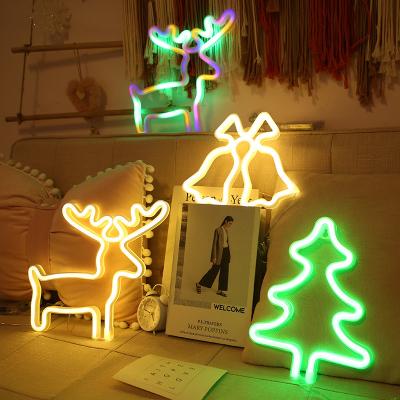 China Wall Acrylic Home Room Christmas Birthday Party Wall Design Bedroom Animal Word Fruit Decoration Rebow Led Neon Lights Signs for sale