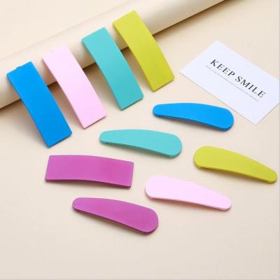 China Independent Hired Sandy Material Grind Wrapping Geometric Pattern Hair Clips Back Top Clips Main Clip Bulk Wholesale for sale