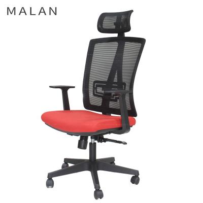 China (Waist) High Mesh Adjustable Lift Modern Office Chair Adjustable Back Red from MALAN HC195A for sale