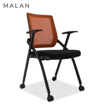 China Wholesale High Quality Cheap Foldable Foldable On Wheels Office Training Study Chair for sale