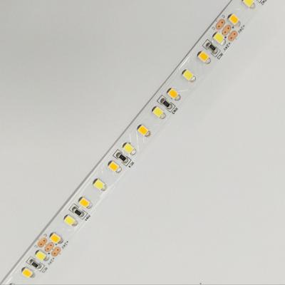 China Hotel Factory Sale 2835 Dual Color Flexible 24V Dual Color White Adjustable Led Strip Ribbon Light for sale