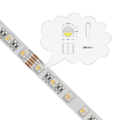 China Hotel 12v 24v IP68 underwater white rgbw 5050 4in1 60led/M outdoor waterproof led strip light for swimming pool for sale