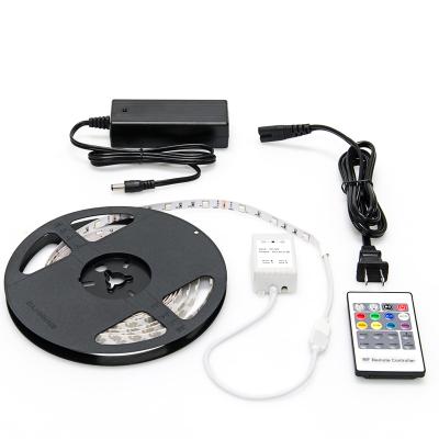 China Office Shenzhen Factory 12V IP20 SMD5050 No-waterproof 60LED/M RGB Led Strip / High Brightness Red RGB Led Strip for sale