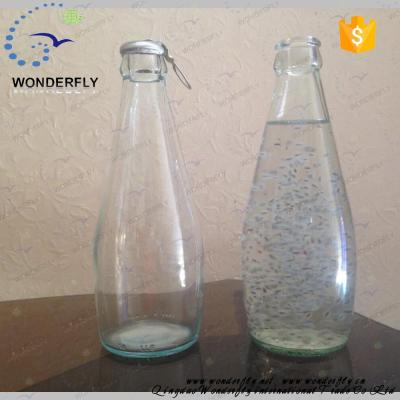 China 290ml Basil Seed Juice Glass Bottle With Aluminum Ring Pull Cap for sale