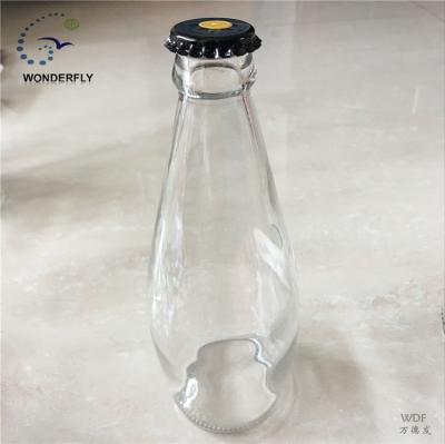 China 290ml Juice Glass Bottle Basil Seed Juice Drink With Maxi Crown Caps High Quality for sale